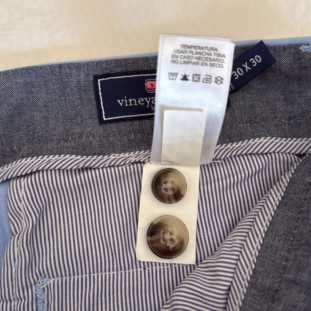 Vineyard Vines Mens Breaker Pants. Light Blue. Size 30 X 30. - Picture 10 of 10